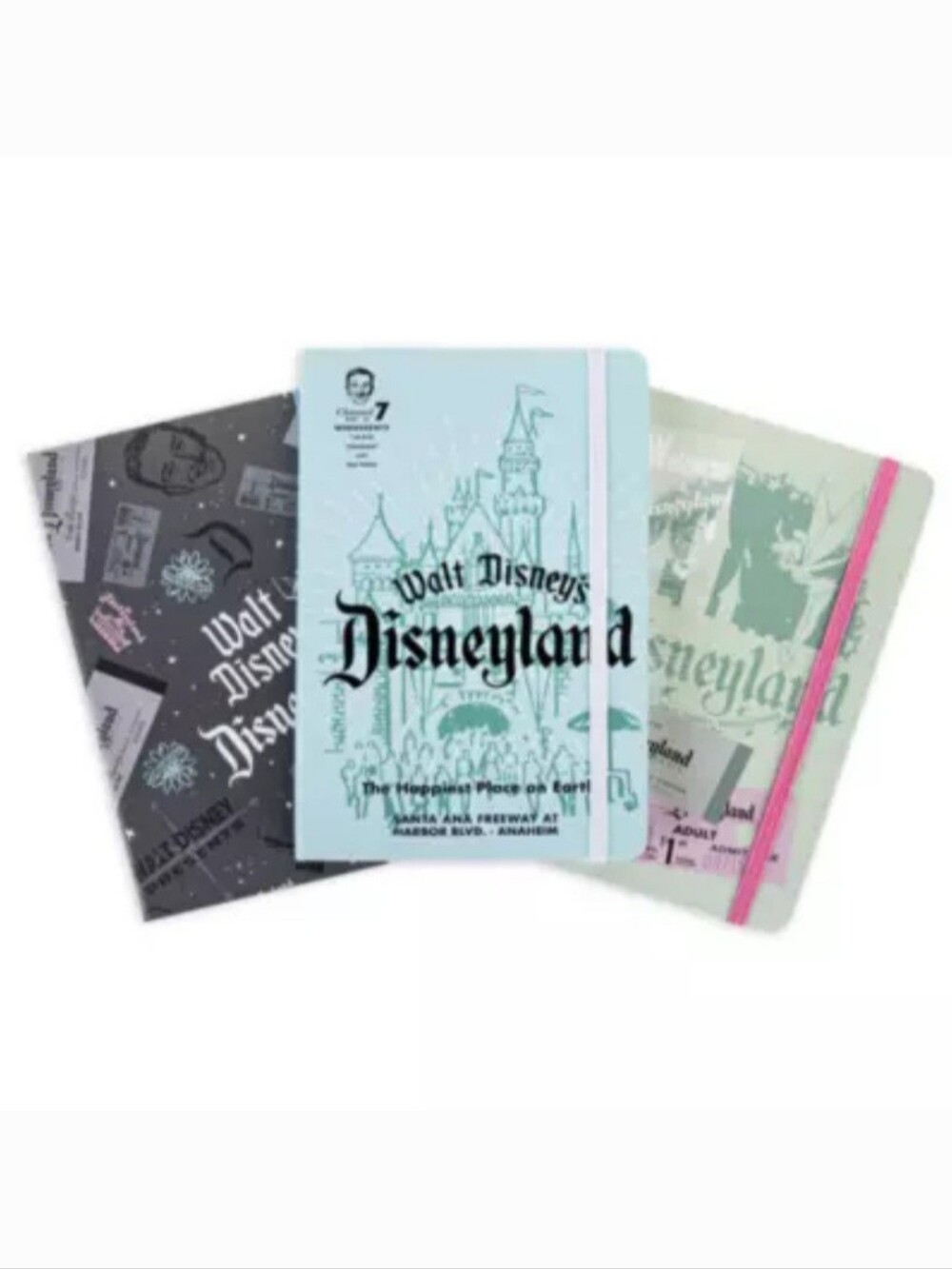 NWT Walt Disney 100 Eras Collection Disneyland Notebook Journal Set 3 Pack